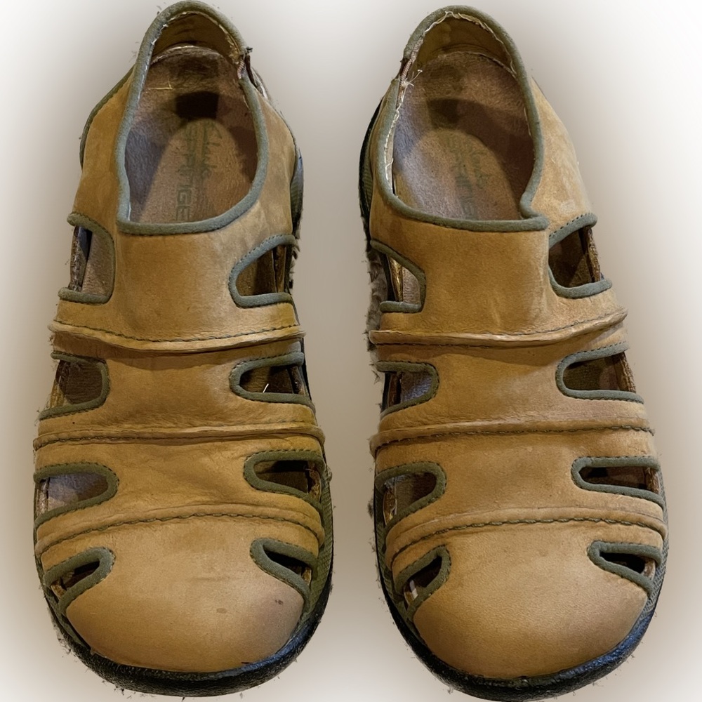 Clarks Springers Leather Walking Shoes sz 6